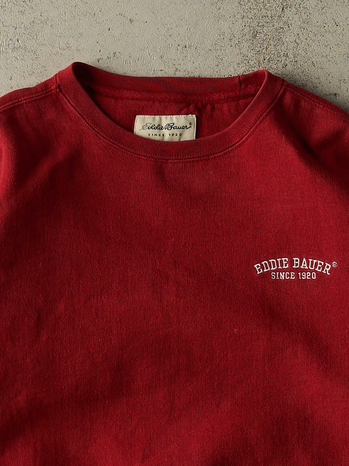 Vintage 90s Red Eddie Bauer Embroidered Crewneck (M/L) sold by Rebalance Vintage product image thumbnail 2