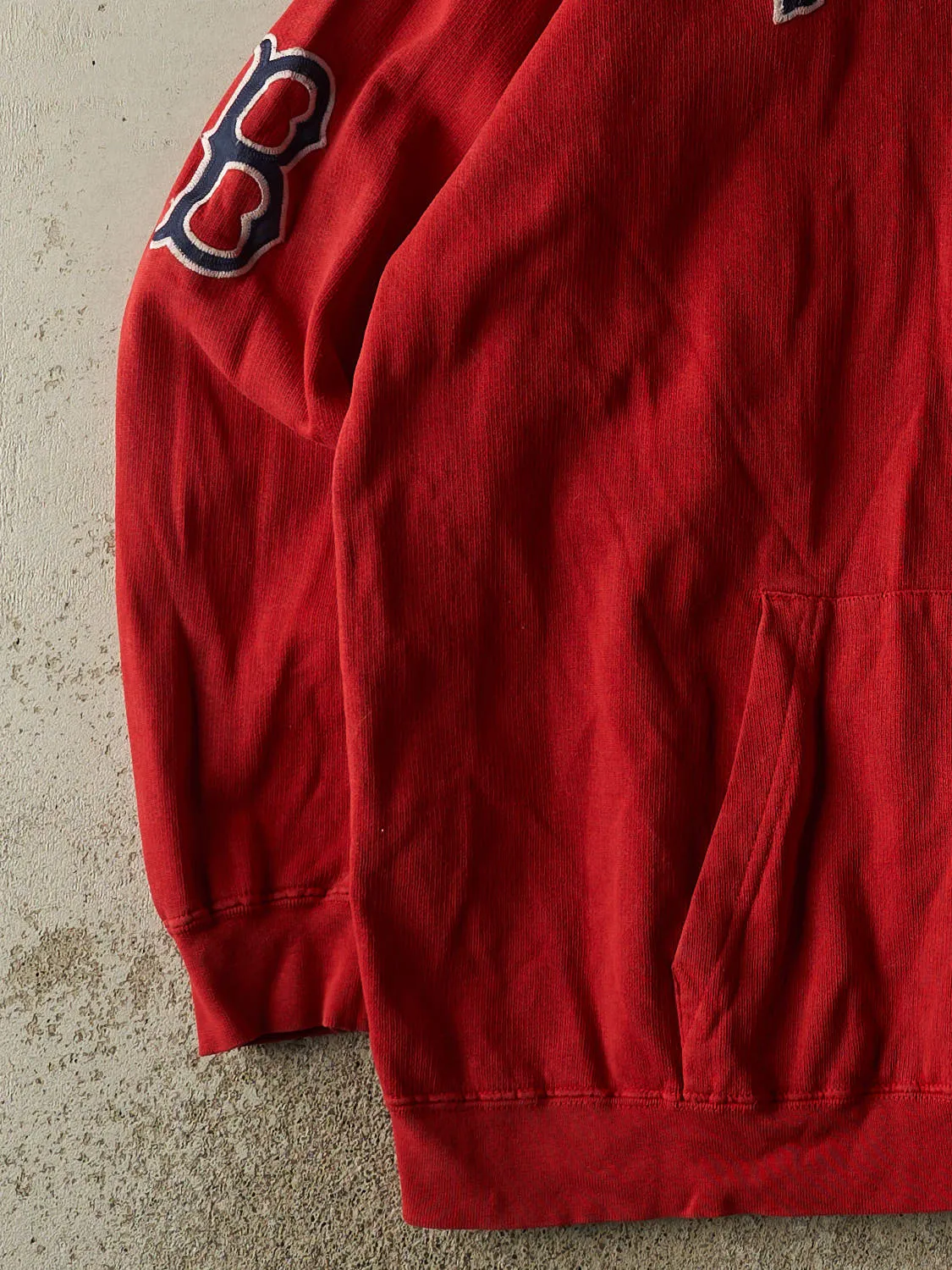 Vintage 90s Red Boston Red Sox Hoodie (XXXL) sold by Rebalance Vintage product image thumbnail 3