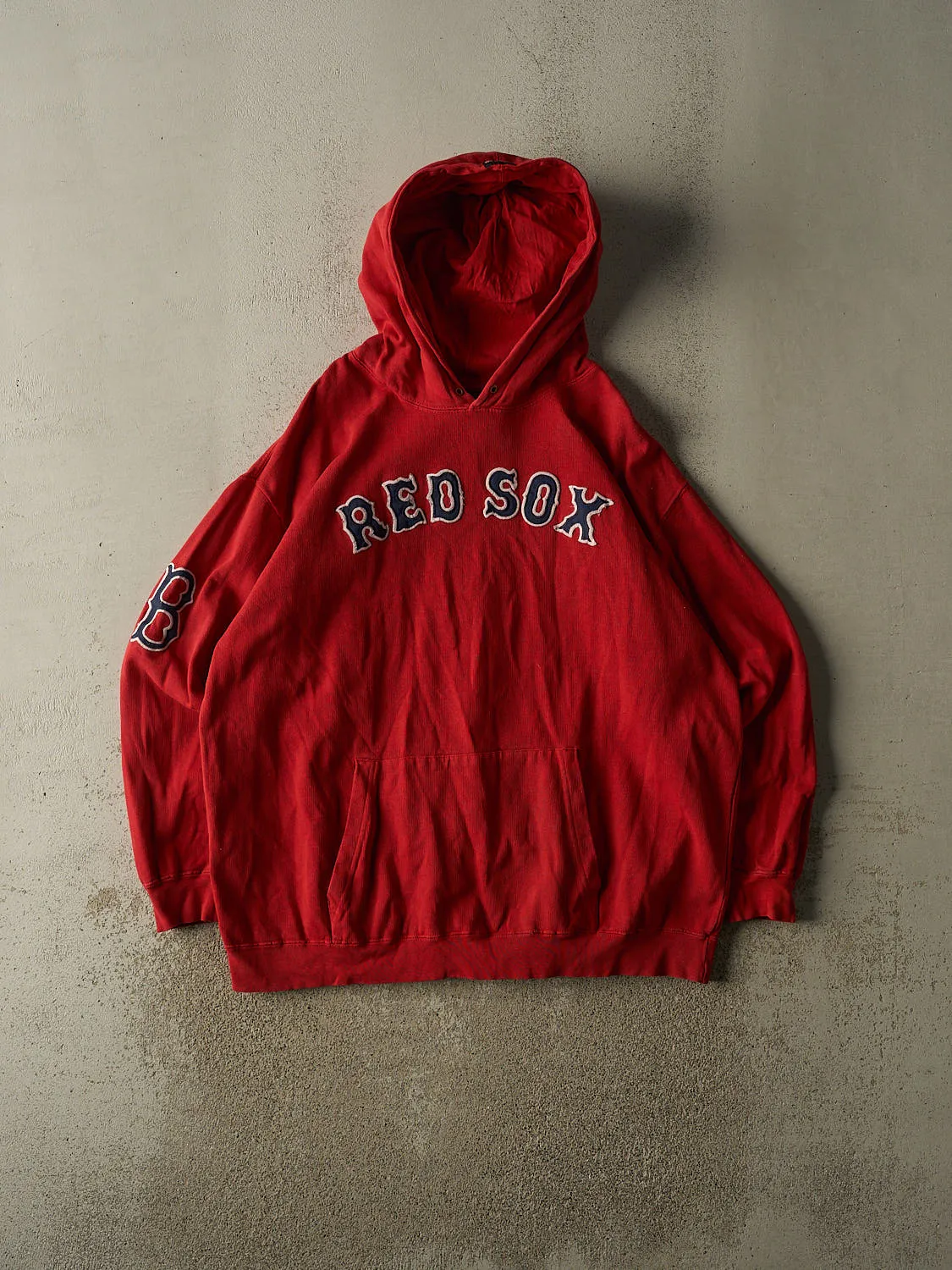 Vintage 90s Red Boston Red Sox Hoodie (XXXL) sold by Rebalance Vintage