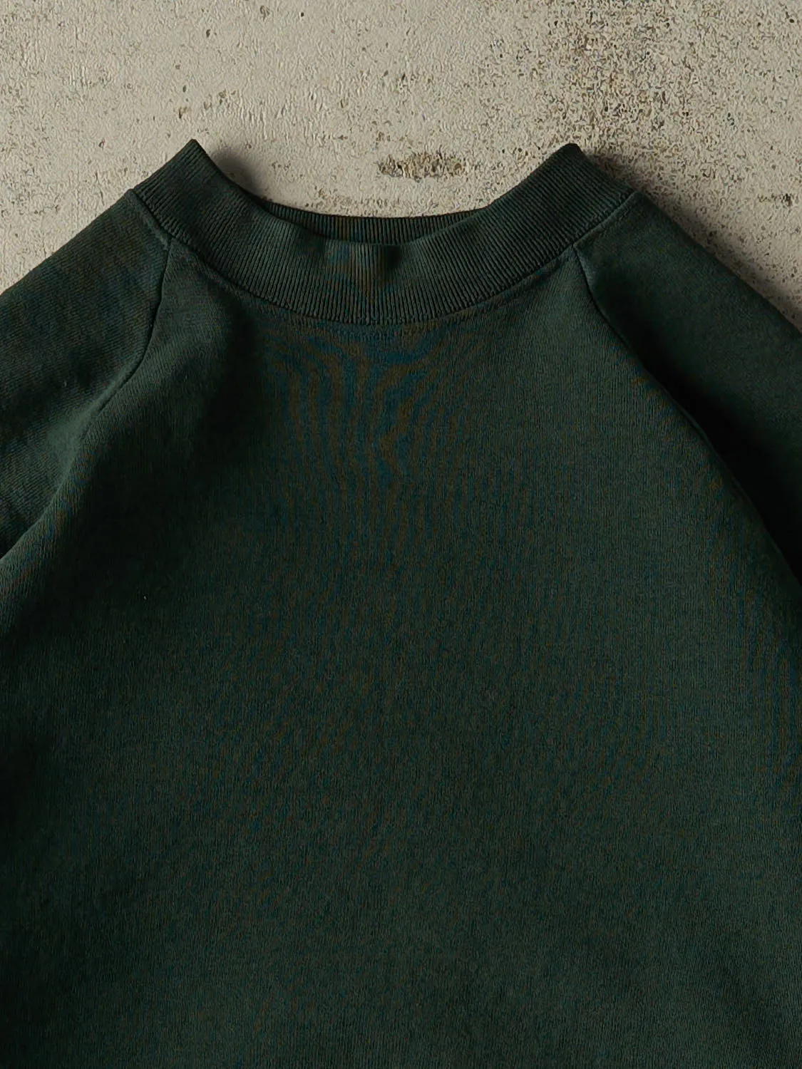 Vintage 90s Green Blank Crewneck (S) sold by Rebalance Vintage product image thumbnail 2