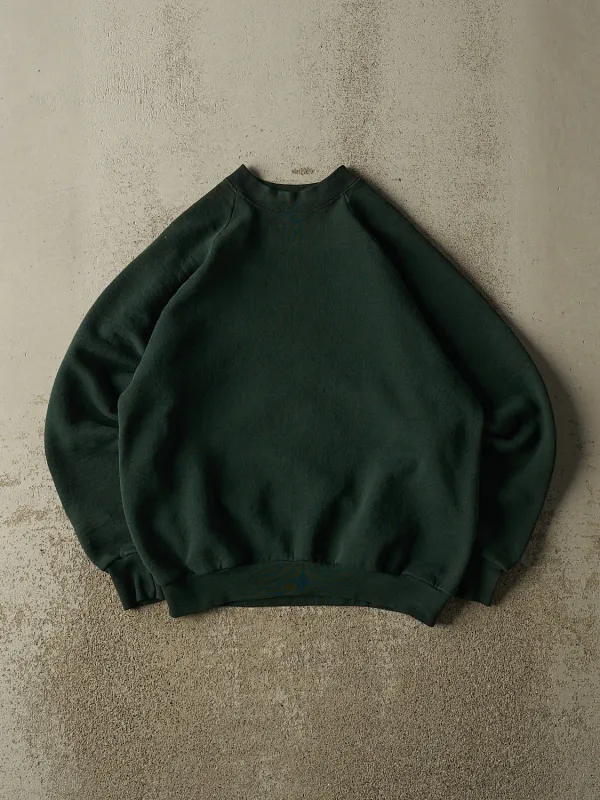 Vintage 90s Green Blank Crewneck (S) made by Rebalance Vintage