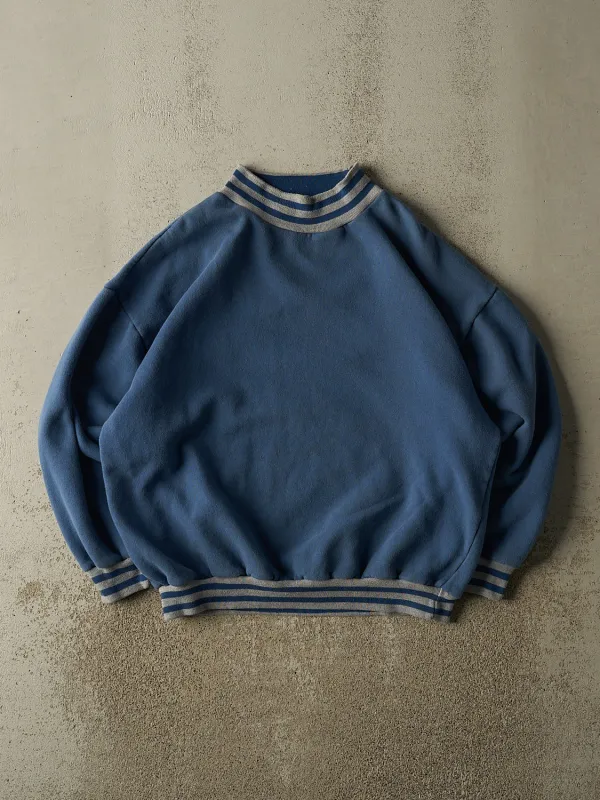 Vintage 90s Blue Striped Crewneck (XL) sold by Rebalance Vintage