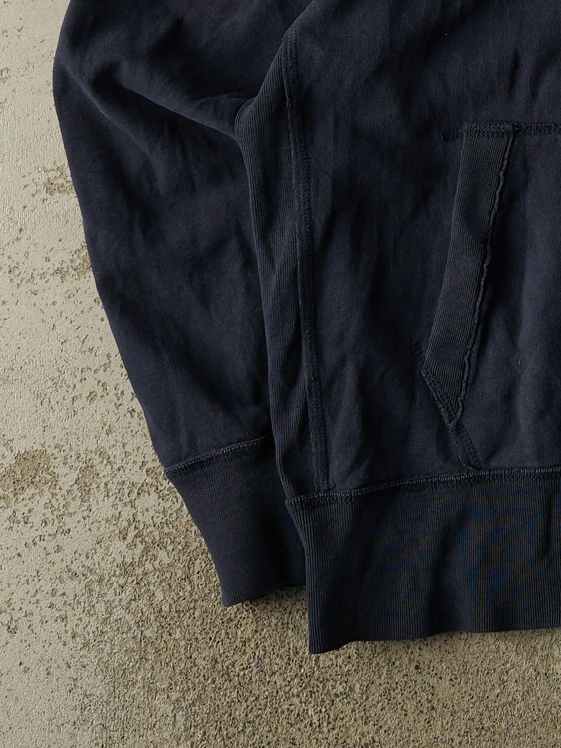 Vintage 90s Navy Blue Michigan Wolverines Zip Up Hoodie (XL/XXL) sold by Rebalance Vintage product image thumbnail 3