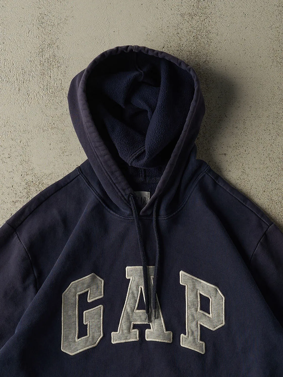 Vintage 90s Navy Blue Gap Embroidered Hoodie (XL/XXL) sold by Rebalance Vintage product image thumbnail 2