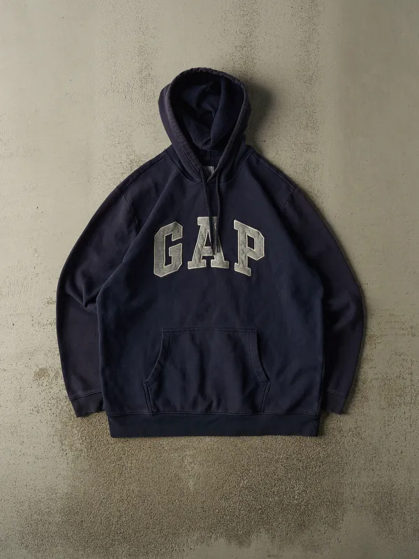 Vintage 90s Navy Blue Gap Embroidered Hoodie (XL/XXL) made by Rebalance Vintage