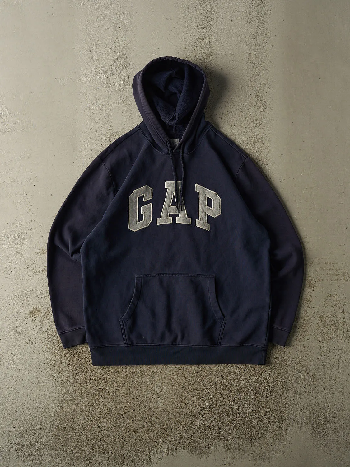 Vintage 90s Navy Blue Gap Embroidered Hoodie (XL/XXL) sold by Rebalance Vintage