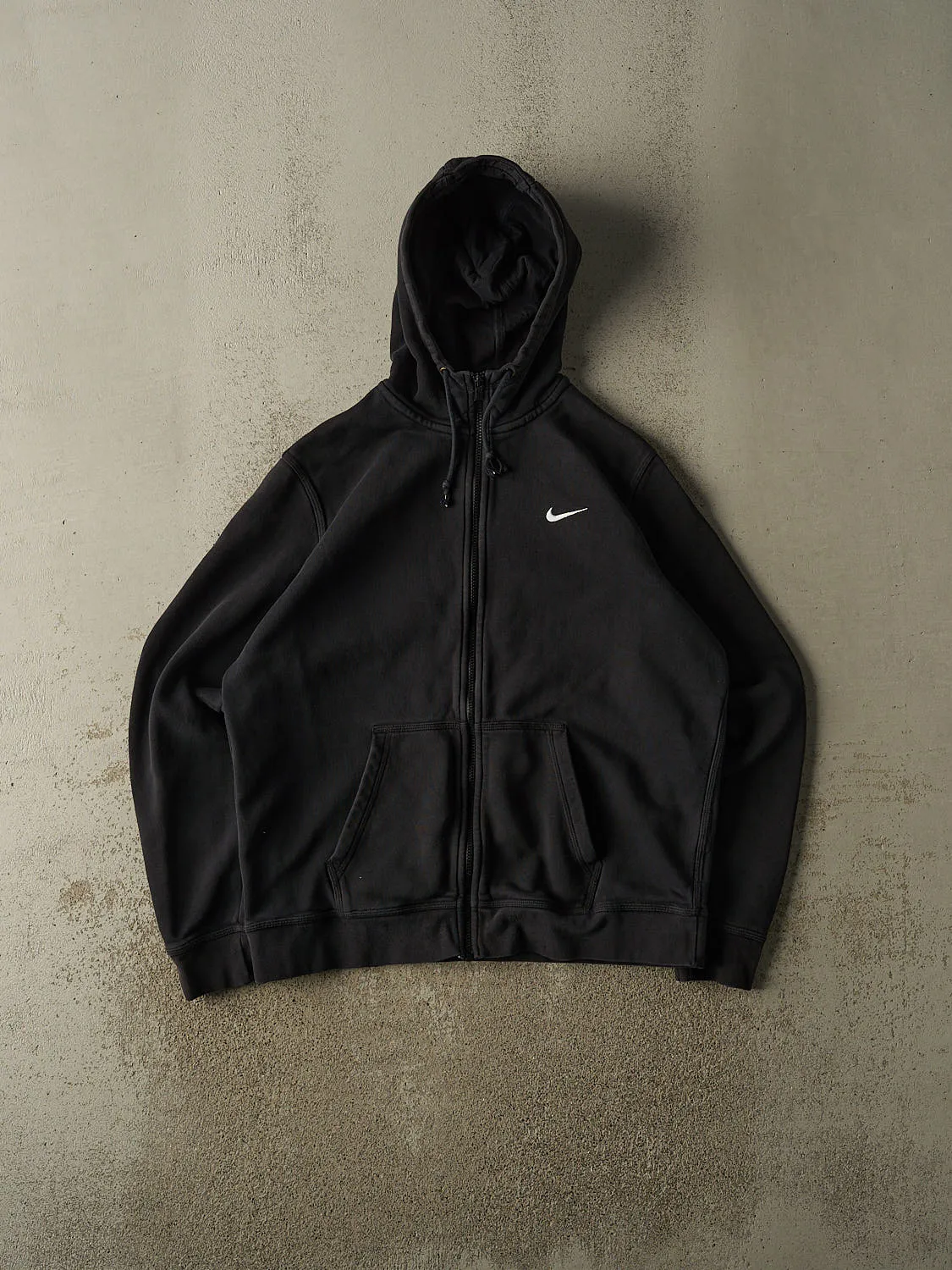 Vintage Y2K Black Nike Zip Up Hoodie (L/XL) sold by Rebalance Vintage