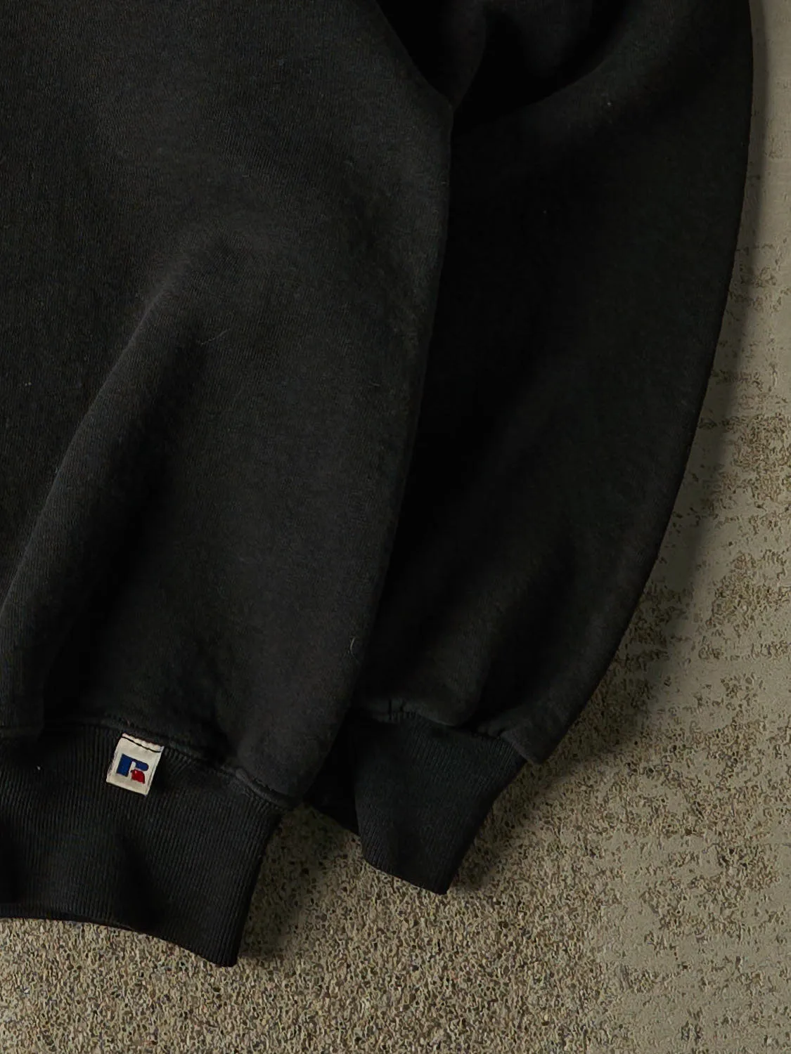 Vintage 90s Black Russell Athletic Blank Crewneck (XL/XXL) sold by Rebalance Vintage product image thumbnail 4