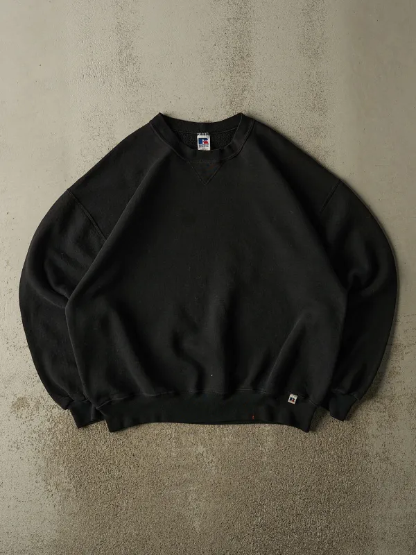 Vintage 90s Black Russell Athletic Blank Crewneck (XL/XXL) made by Rebalance Vintage