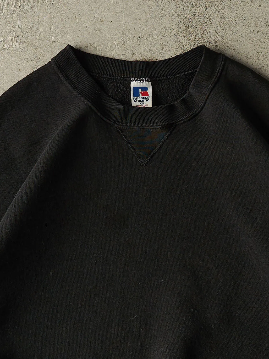 Vintage 90s Black Russell Athletic Blank Crewneck (XL/XXL) sold by Rebalance Vintage product image thumbnail 2
