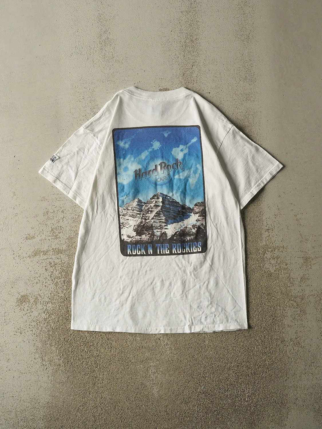 Vintage 90s White Hard Rock Cafe Denver Tee (L) sold by Rebalance Vintage product image thumbnail 2