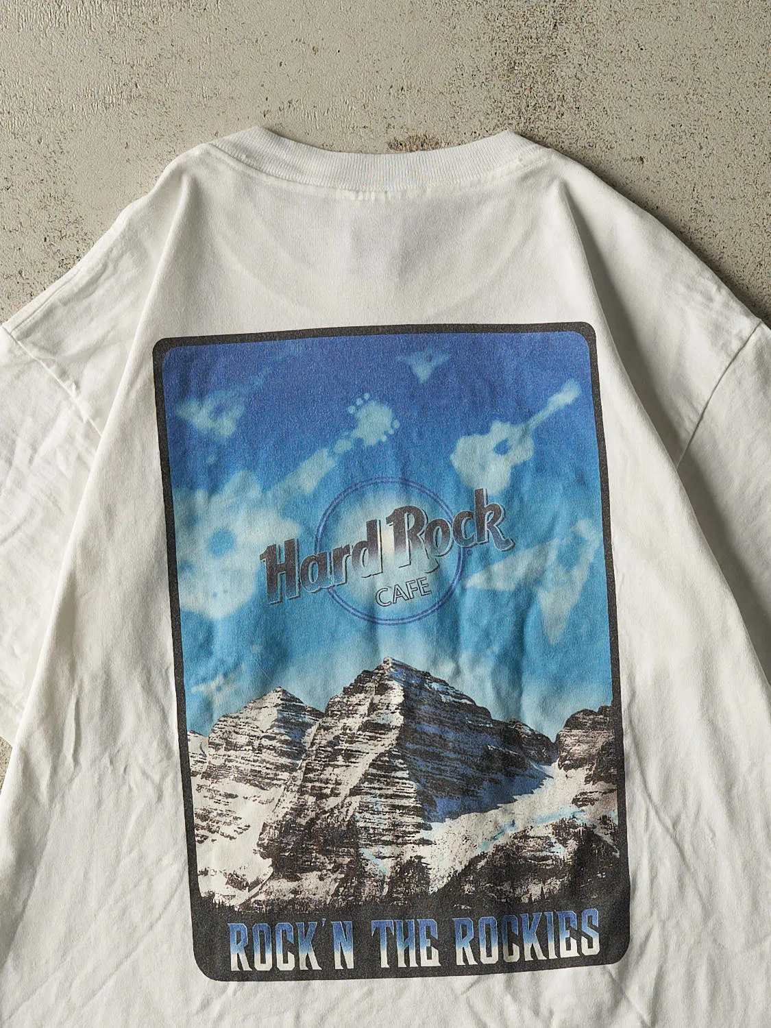 Vintage 90s White Hard Rock Cafe Denver Tee (L) sold by Rebalance Vintage product image thumbnail 4
