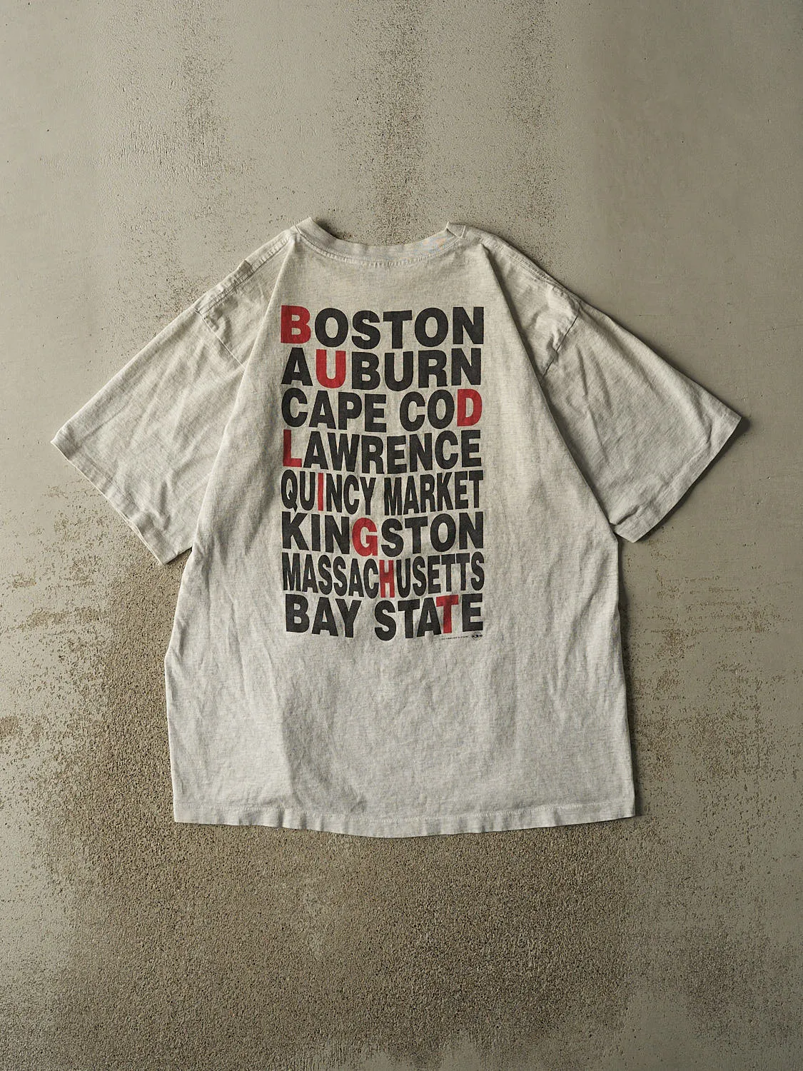 Vintage 90s Heather Grey Bud Light Boston Tee (XL) sold by Rebalance Vintage product image thumbnail 2