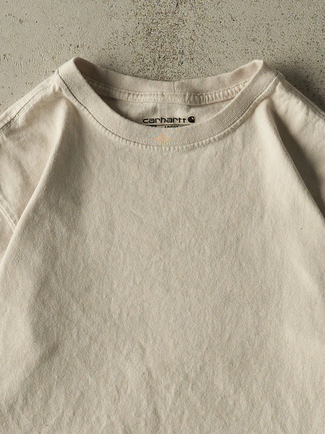 Vintage Y2K Beige Carhartt Long Sleeve (S) sold by Rebalance Vintage product image thumbnail 2