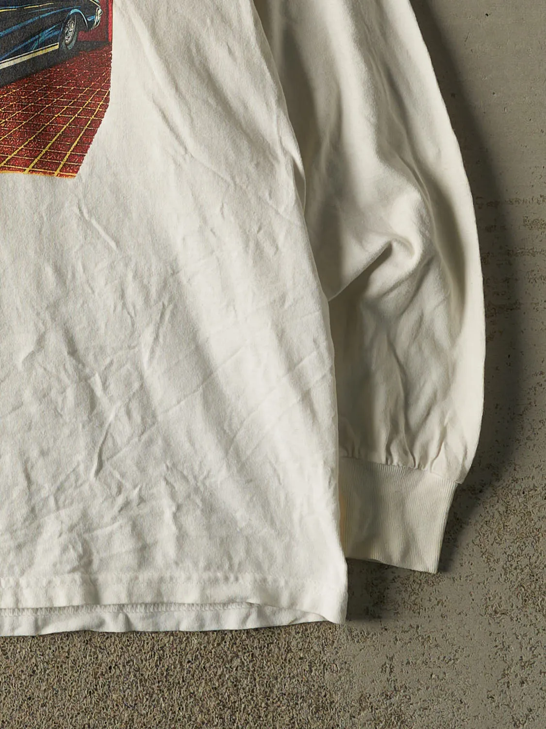 Vintage Y2K Beige Chevrolet Long Sleeve (XL) sold by Rebalance Vintage product image thumbnail 4