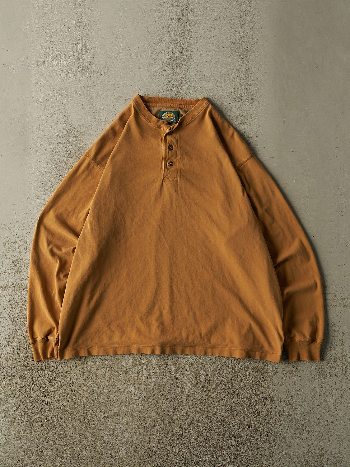 Vintage 90s Camel Cabela's Quarter Button Long Sleeve (L/XL) sold by Rebalance Vintage