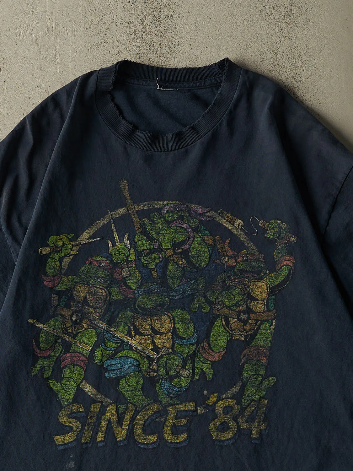 Vintage Y2K Navy Blue Teenage Mutant Ninja Turtles Tee (L/XL) sold by Rebalance Vintage product image thumbnail 2