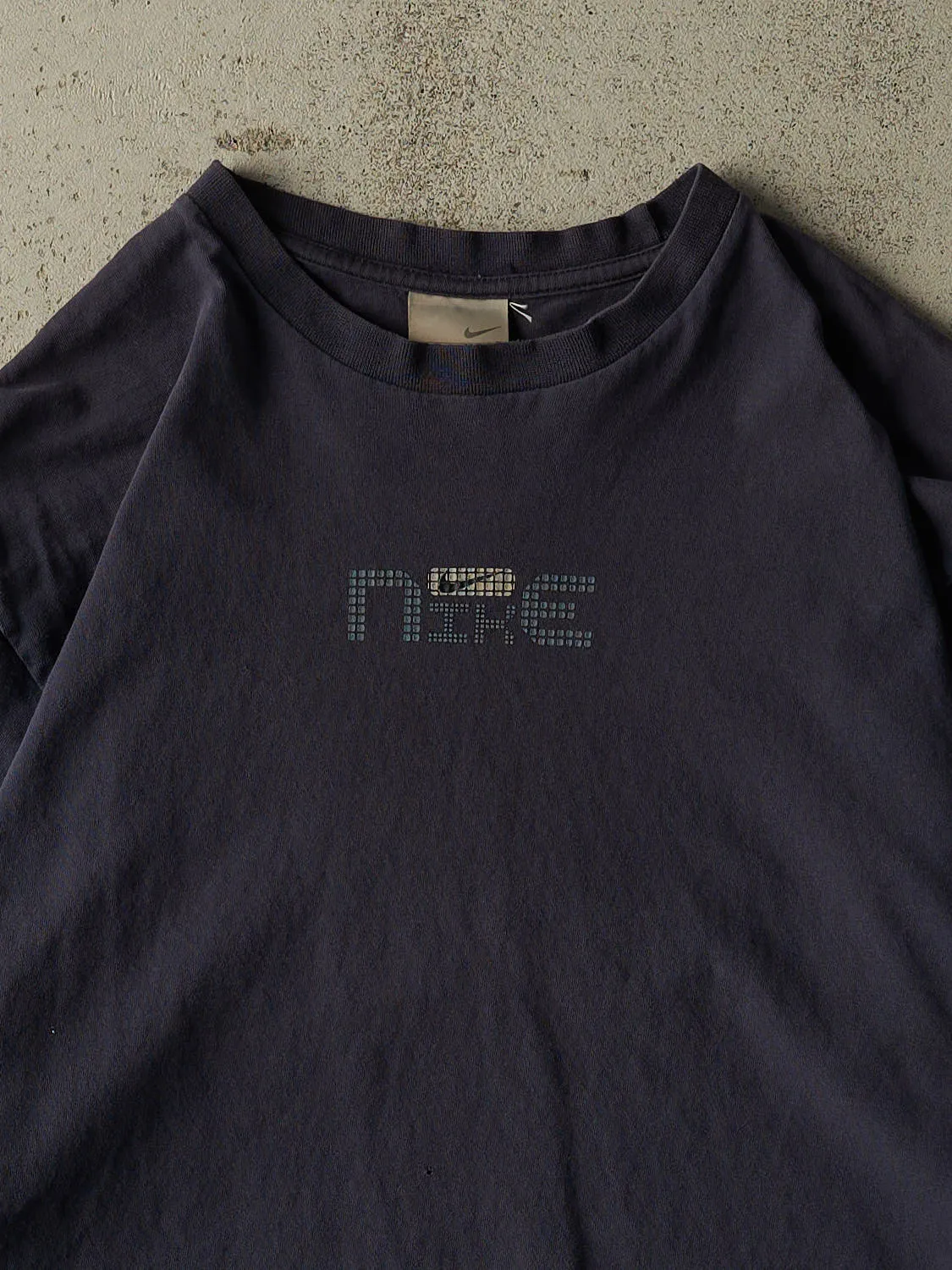 Vintage Y2K Navy Blue Nike Long Sleeve (L/XL) sold by Rebalance Vintage product image thumbnail 2