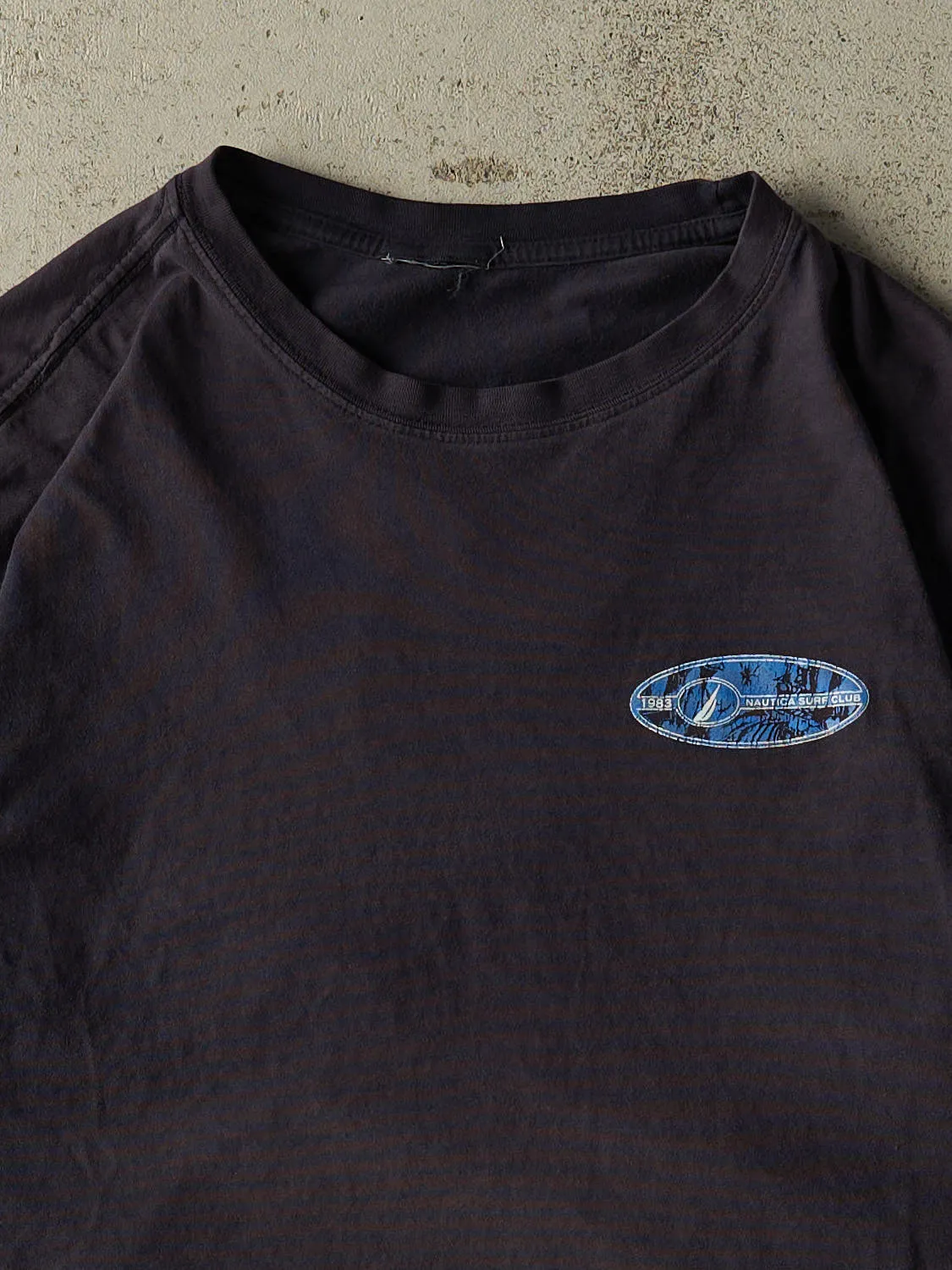 Vintage 90s Navy Blue Nautica Surf Club Tee (M/L) sold by Rebalance Vintage product image thumbnail 3