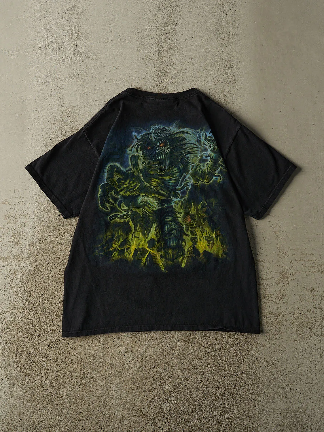 Vintage 04' Faded Black Iron Maiden "Somewhere Back In Time" Tee (M/L) sold by Rebalance Vintage product image thumbnail 2