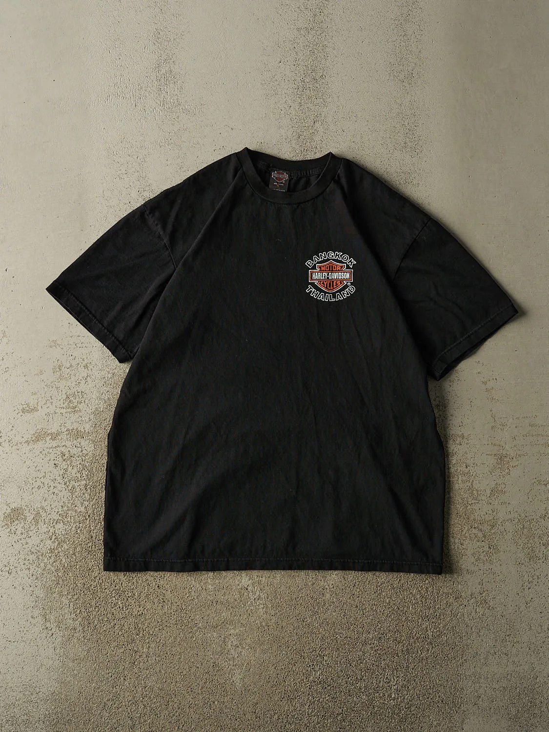 Vintage Y2K Black Harley Davidson Bangkok Thailand Tee (L/XL) sold by Rebalance Vintage