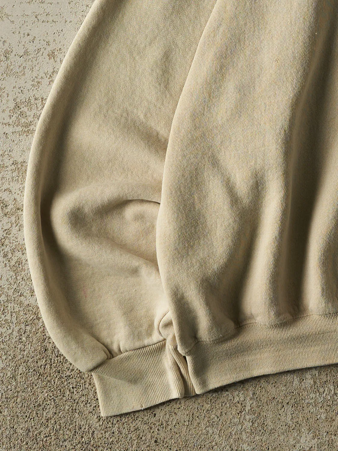 Vintage 90s Beige Russell Athletic Blank Crewneck (L/XL) sold by Rebalance Vintage product image thumbnail 3