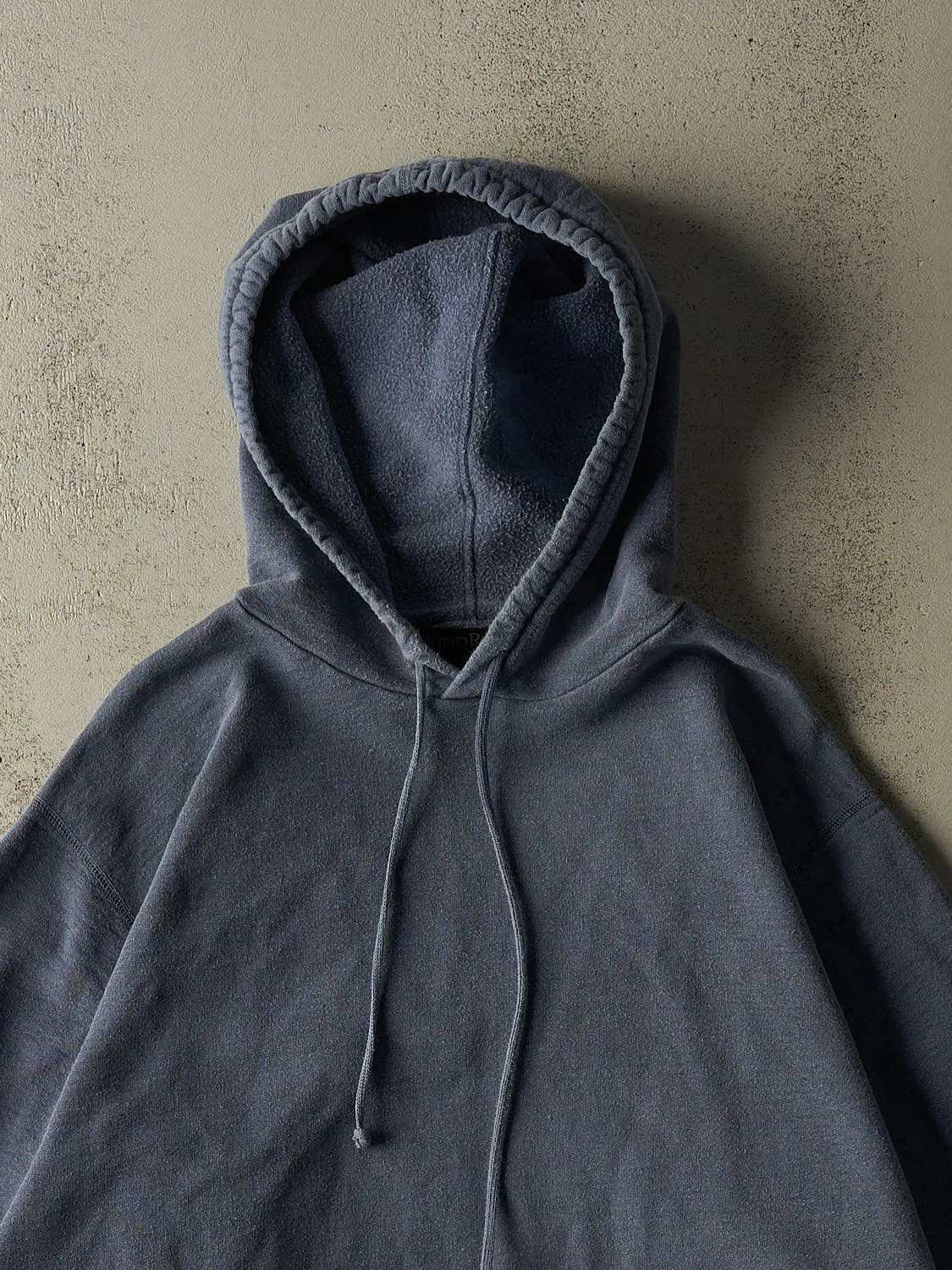 Vintage 90s Washed Blue Wind River Blank Hoodie (XXL/XXXL) sold by Rebalance Vintage product image thumbnail 2