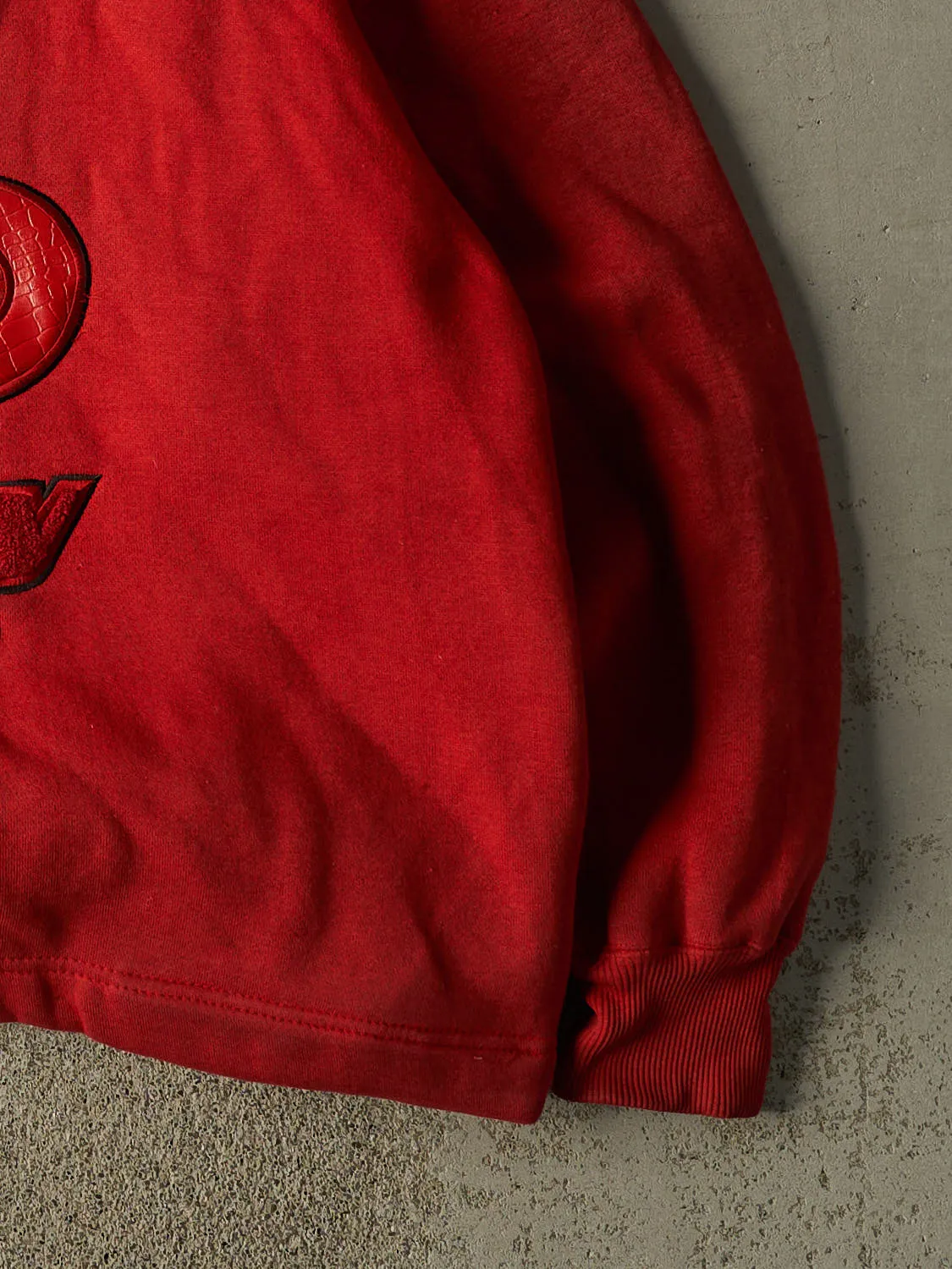 Vintage 90s Red Johnny Blaze Embroidered Hoodie (XXL) sold by Rebalance Vintage product image thumbnail 4