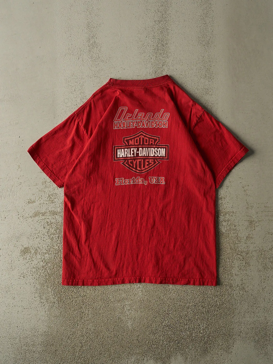 Vintage 03' Red Harley Davidson Orlando FL Tee (L/XL) sold by Rebalance Vintage product image thumbnail 2