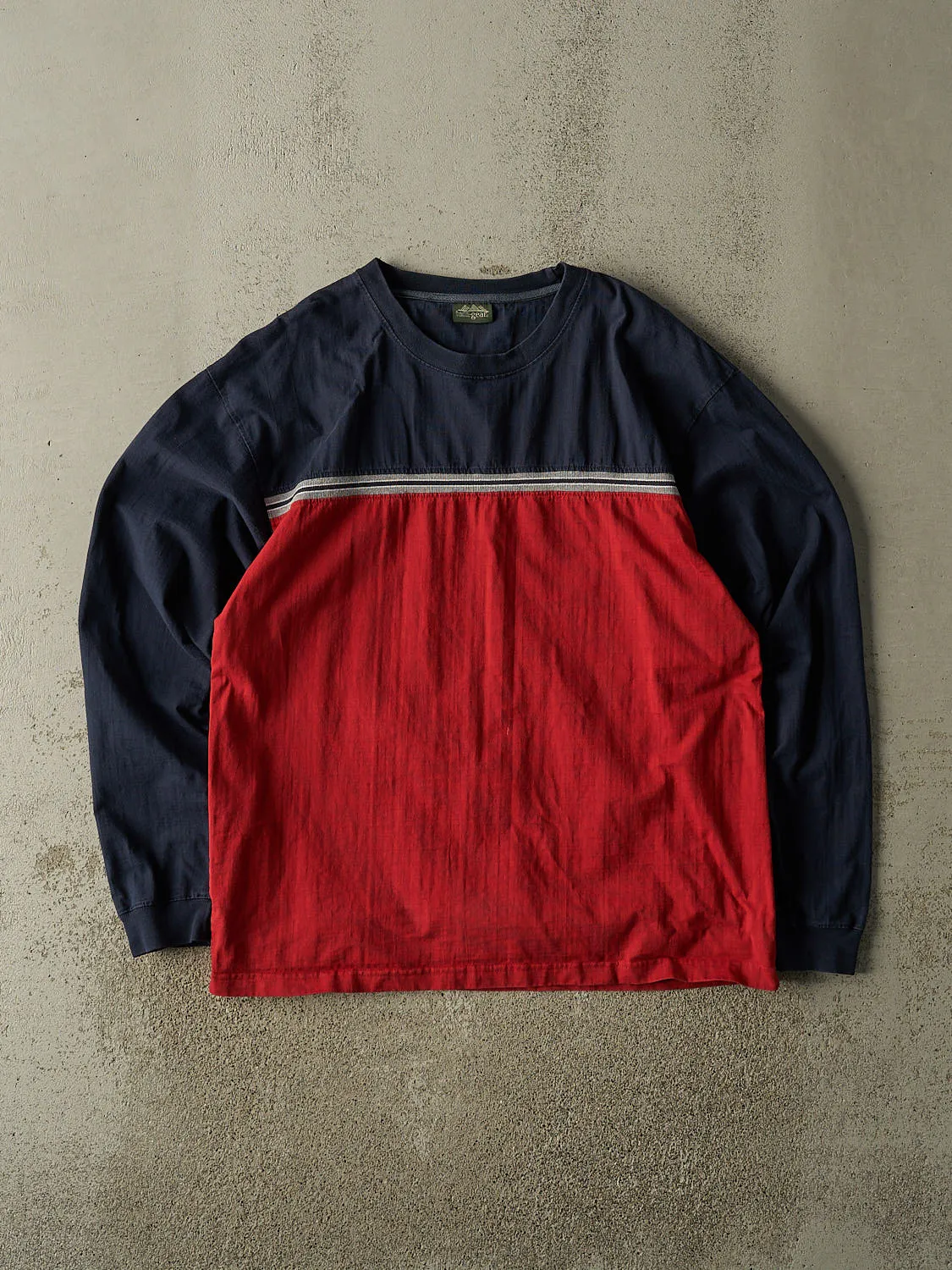 Vintage Y2K Red Striped Long Sleeve (L/XL) sold by Rebalance Vintage
