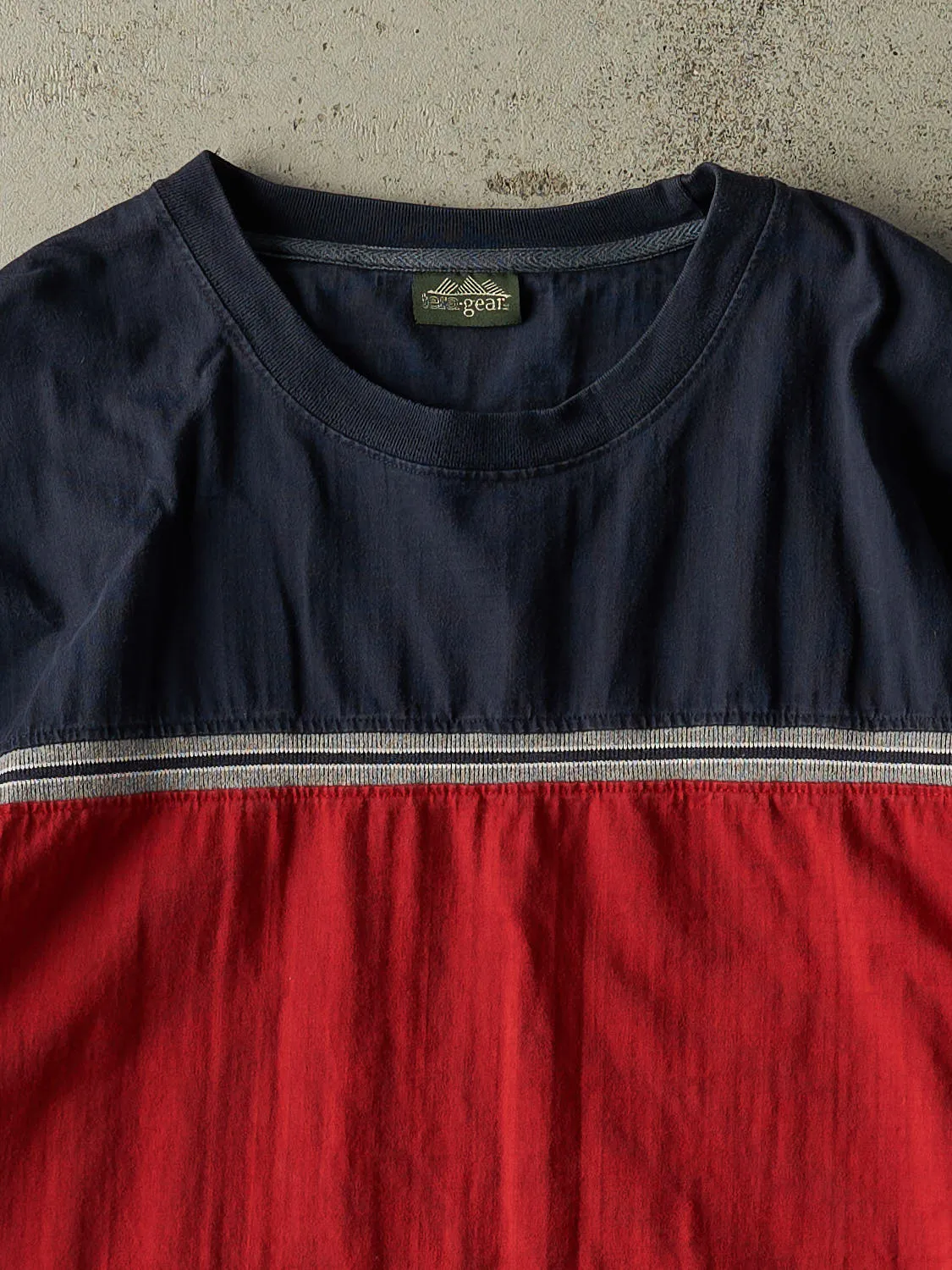 Vintage Y2K Red Striped Long Sleeve (L/XL) sold by Rebalance Vintage product image thumbnail 2