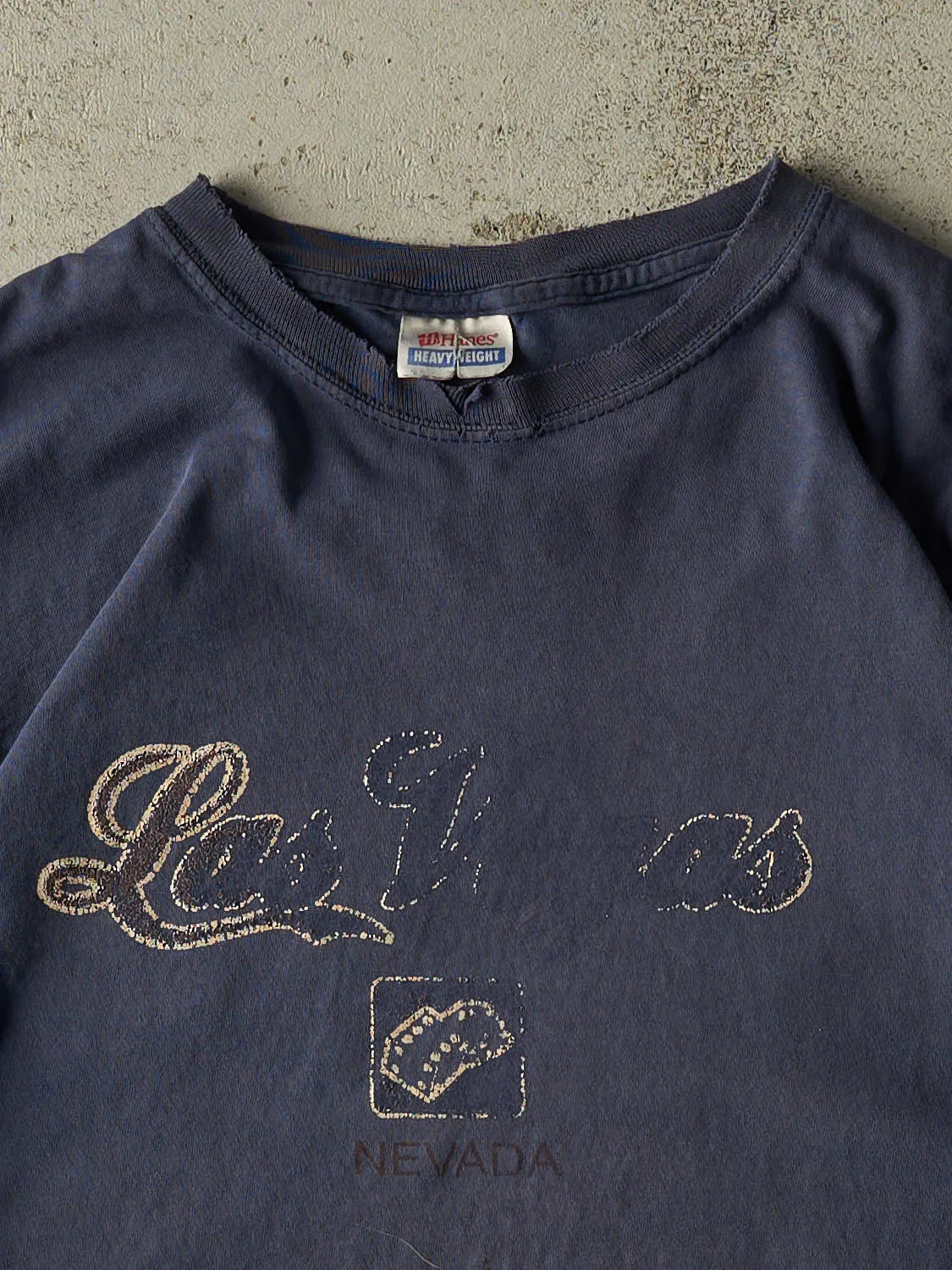 Vintage Y2K Faded Navy Blue Las Vegas Nevada Tee (L/XL) sold by Rebalance Vintage product image thumbnail 2