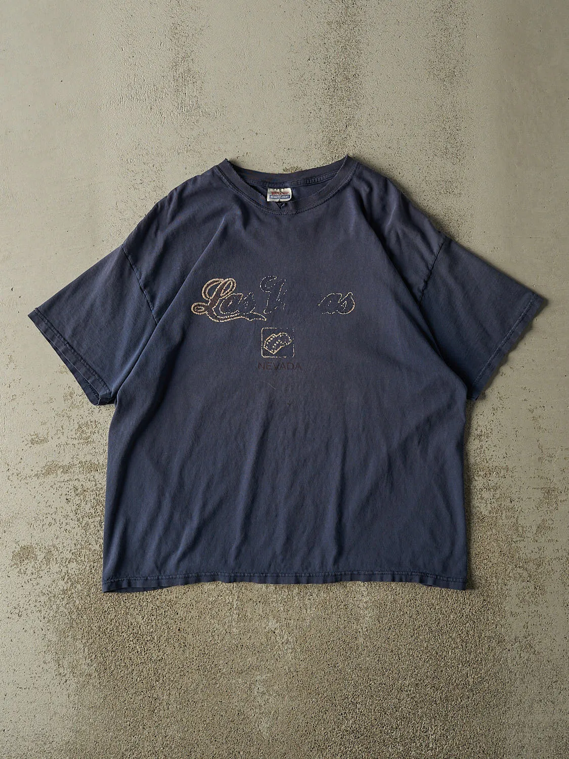 Vintage Y2K Faded Navy Blue Las Vegas Nevada Tee (L/XL) sold by Rebalance Vintage