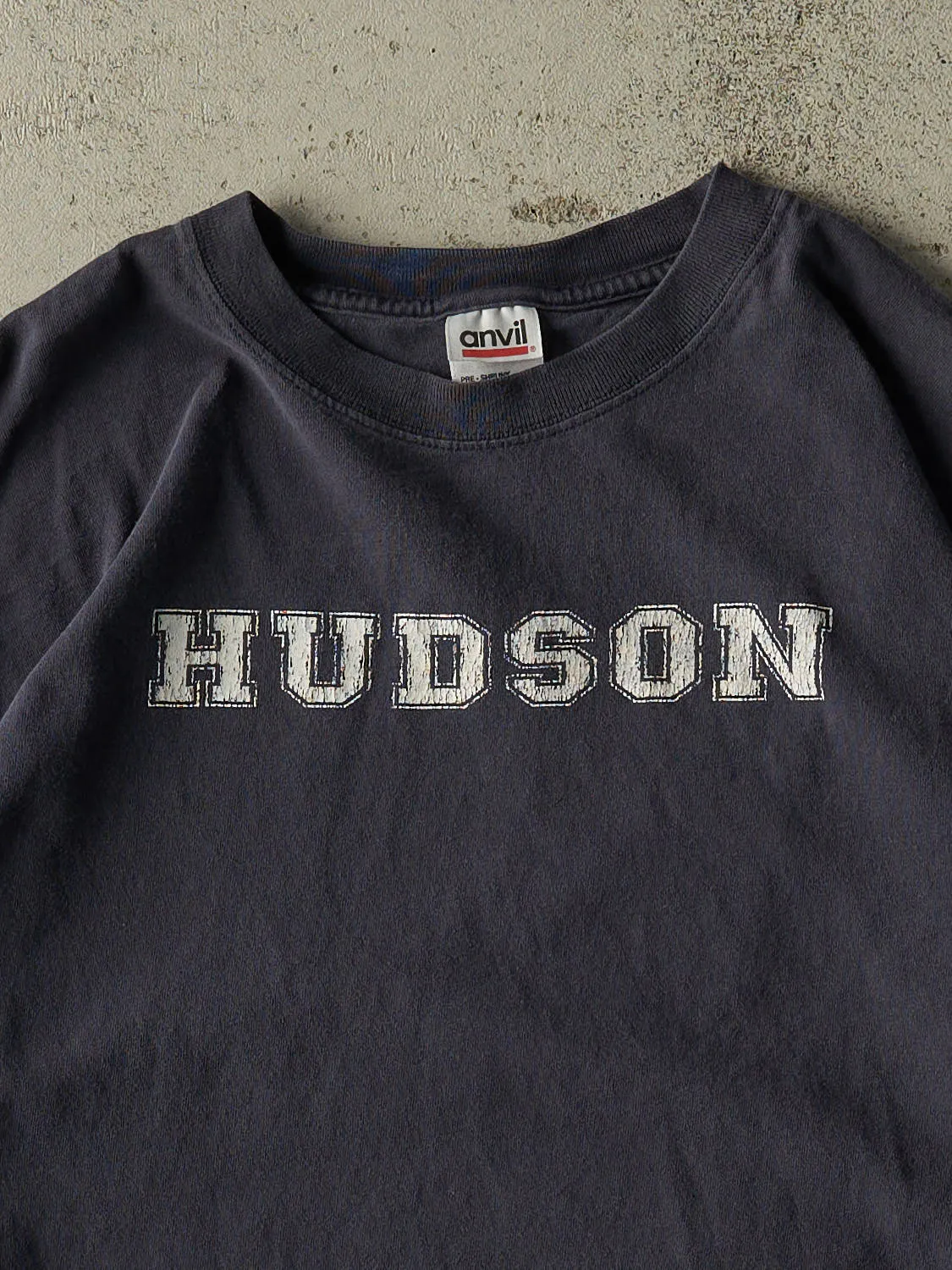 Vintage 90s Navy Blue Hudson Long Sleeve (M) sold by Rebalance Vintage product image thumbnail 2