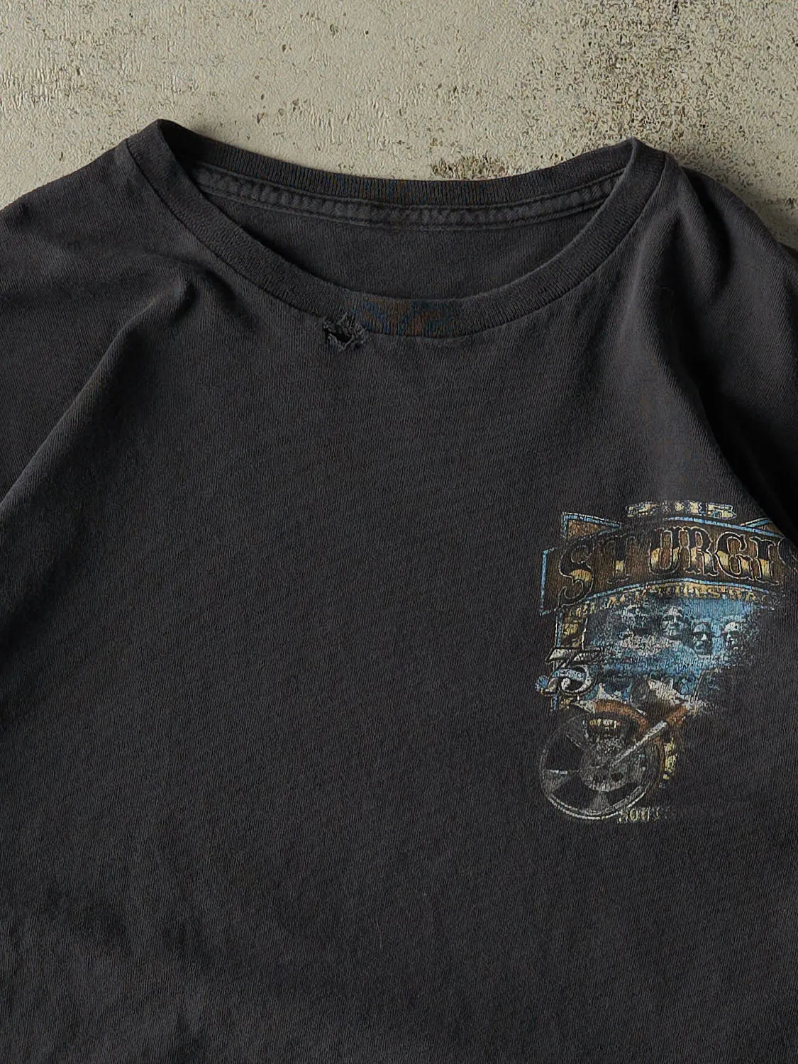 Vintage 15' Faded Black Sturgis Biker Long Sleeve (M/L) sold by Rebalance Vintage product image thumbnail 3