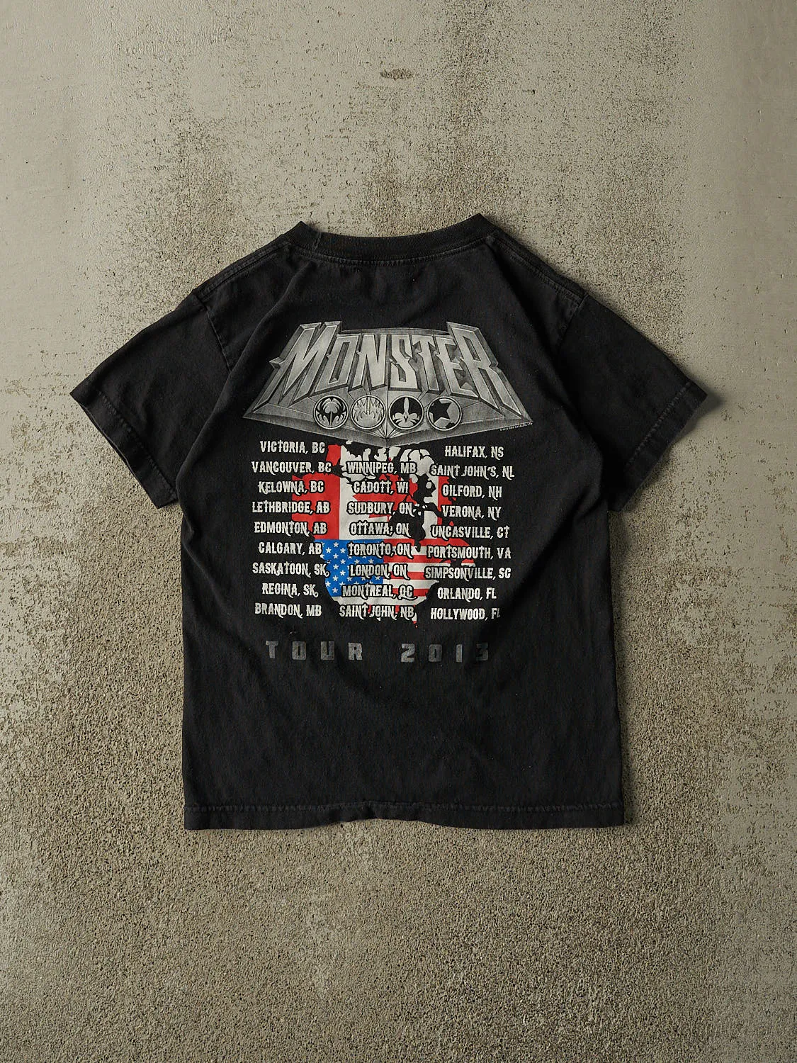 Vintage 13' Black KISS "Monster Tour" Band Tee (XXS/XS) sold by Rebalance Vintage product image thumbnail 2