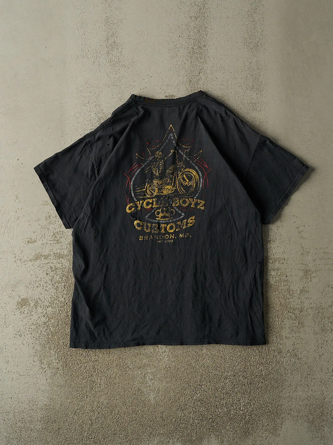 Vintage 03' Black Cycle Boyz Custom Choppers Tee (XL) sold by Rebalance Vintage product image thumbnail 2