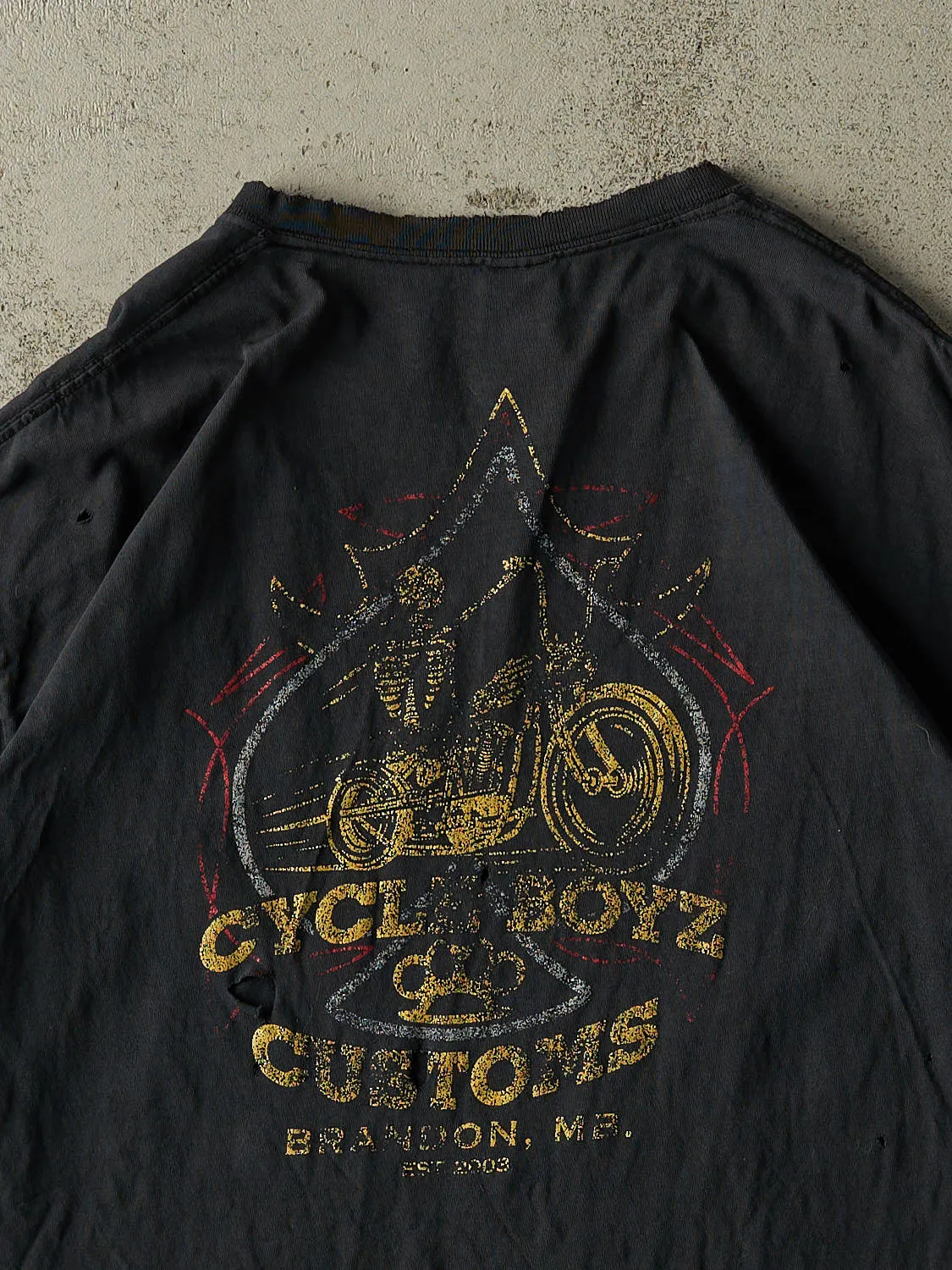 Vintage 03' Black Cycle Boyz Custom Choppers Tee (XL) sold by Rebalance Vintage product image thumbnail 4