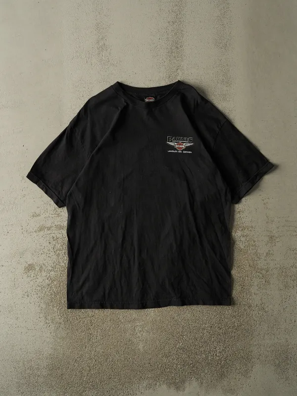 Vintage Y2K Black Harley Davidson Langley BC Tee (XL) made by Rebalance Vintage