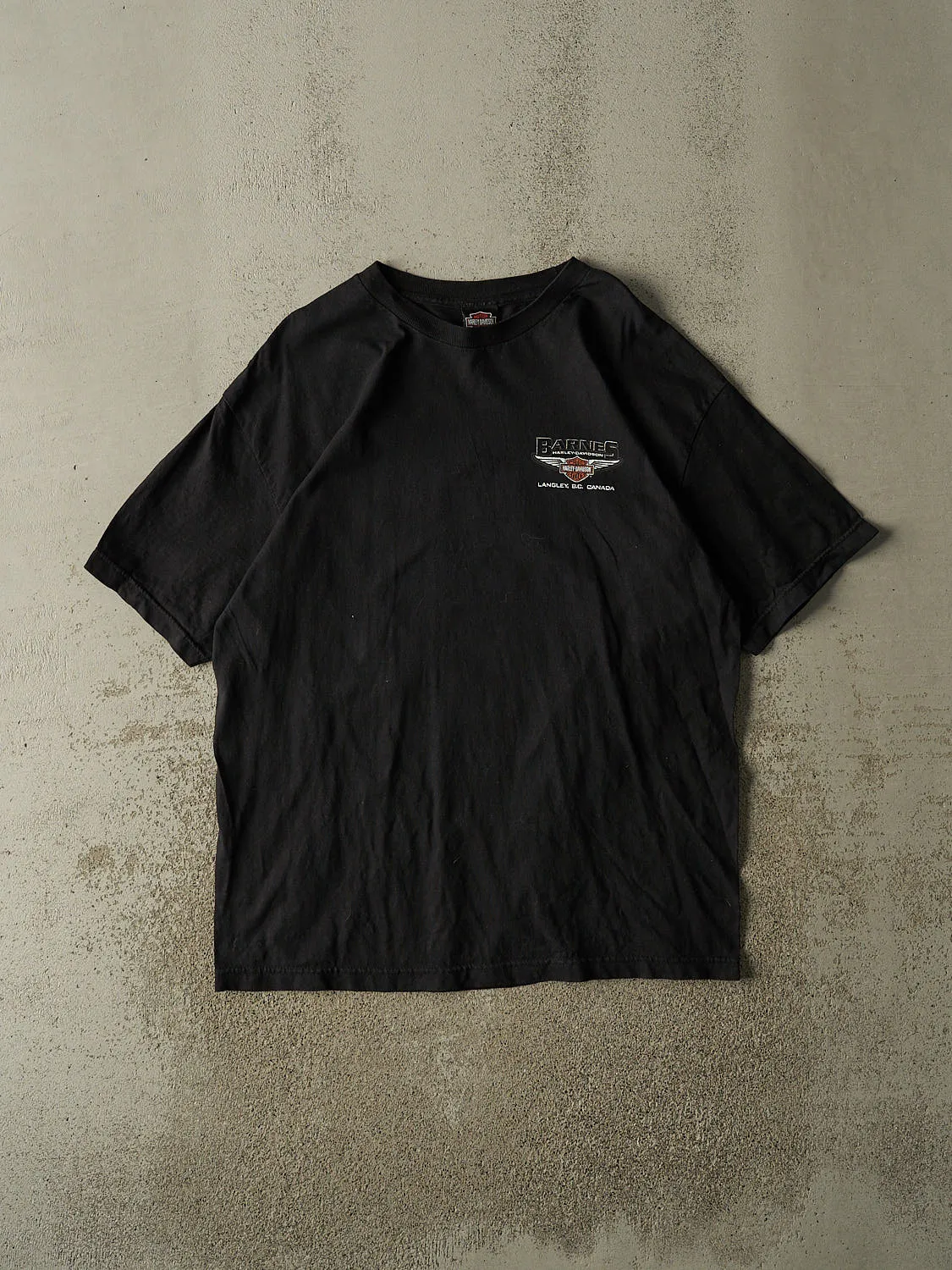 Vintage Y2K Black Harley Davidson Langley BC Tee (XL) sold by Rebalance Vintage