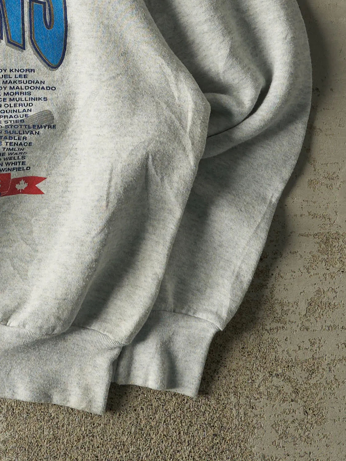 Vintage 92' Heather Grey Toronto Blue Jays World Series Champions Crewneck (L/XL) sold by Rebalance Vintage product image thumbnail 4