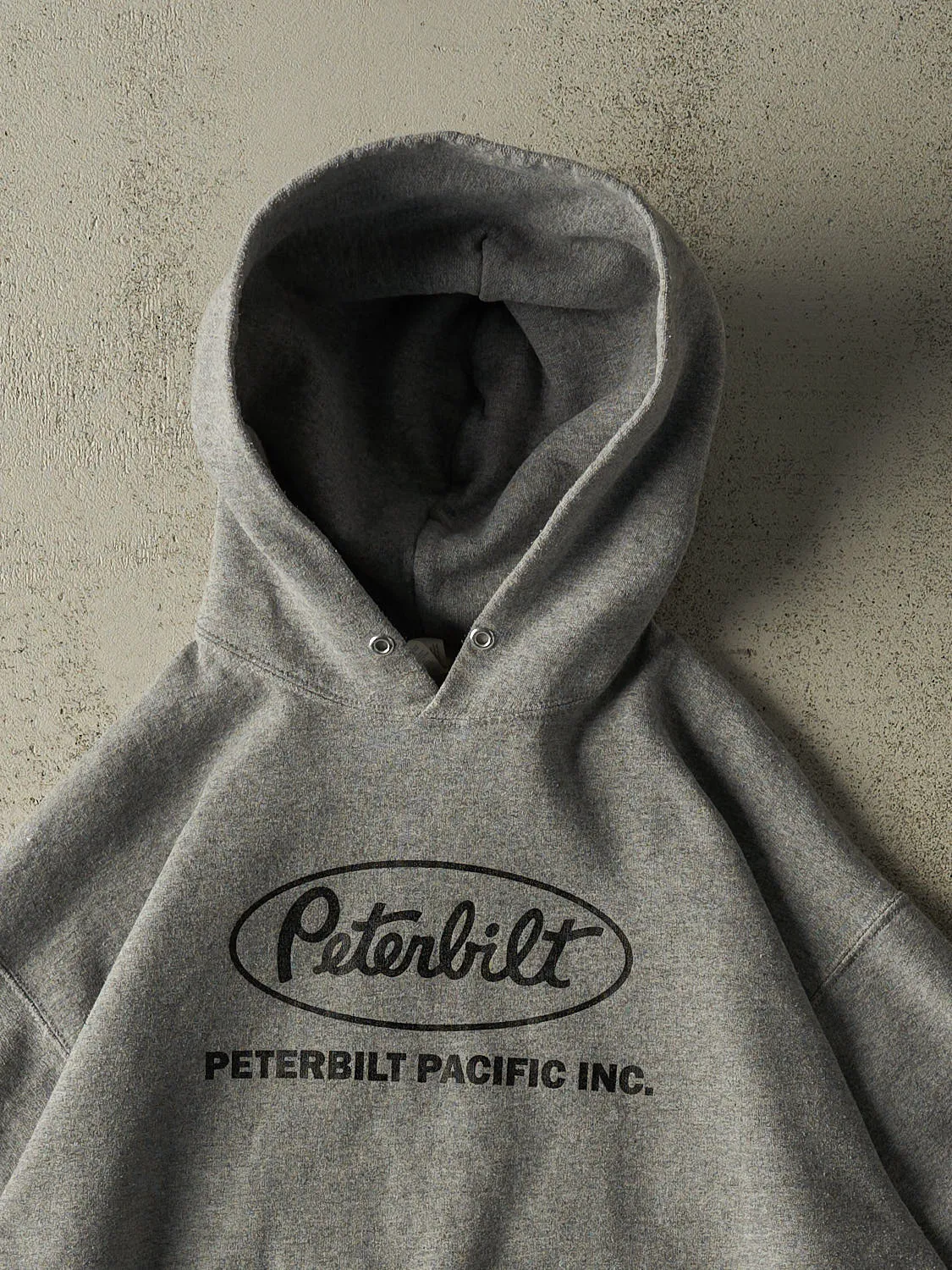 Vintage 90s Grey Peterbilt Trucking Hoodie (M/L) sold by Rebalance Vintage product image thumbnail 2