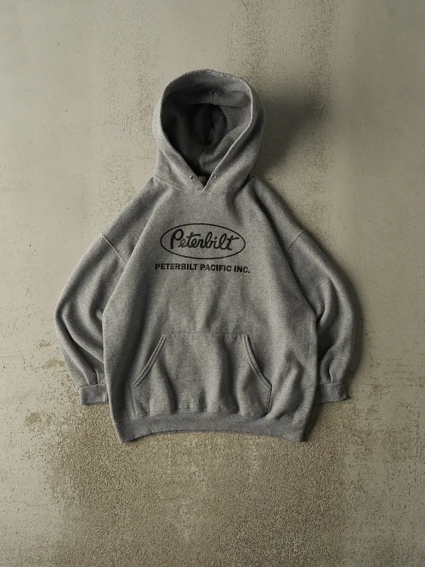 Vintage 90s Grey Peterbilt Trucking Hoodie (M/L) made by Rebalance Vintage