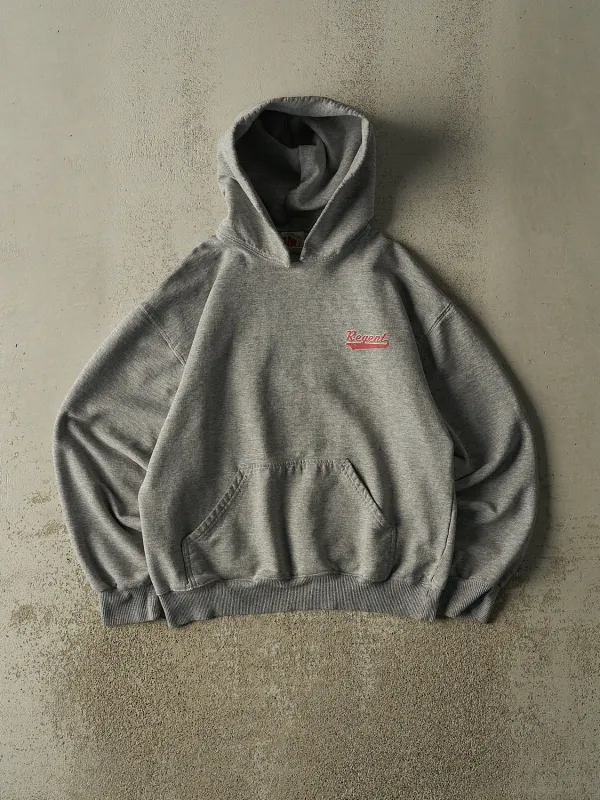 Vintage 90s Grey Regent Boxy Hoodie (M) made by Rebalance Vintage