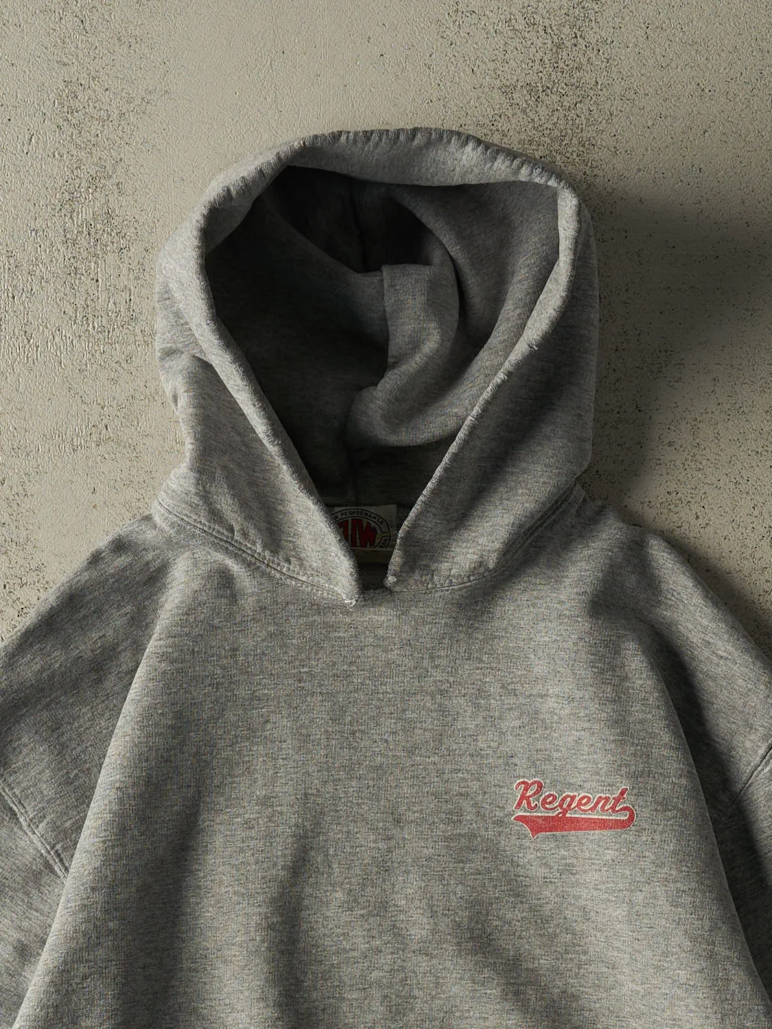 Vintage 90s Grey Regent Boxy Hoodie (M) sold by Rebalance Vintage product image thumbnail 2