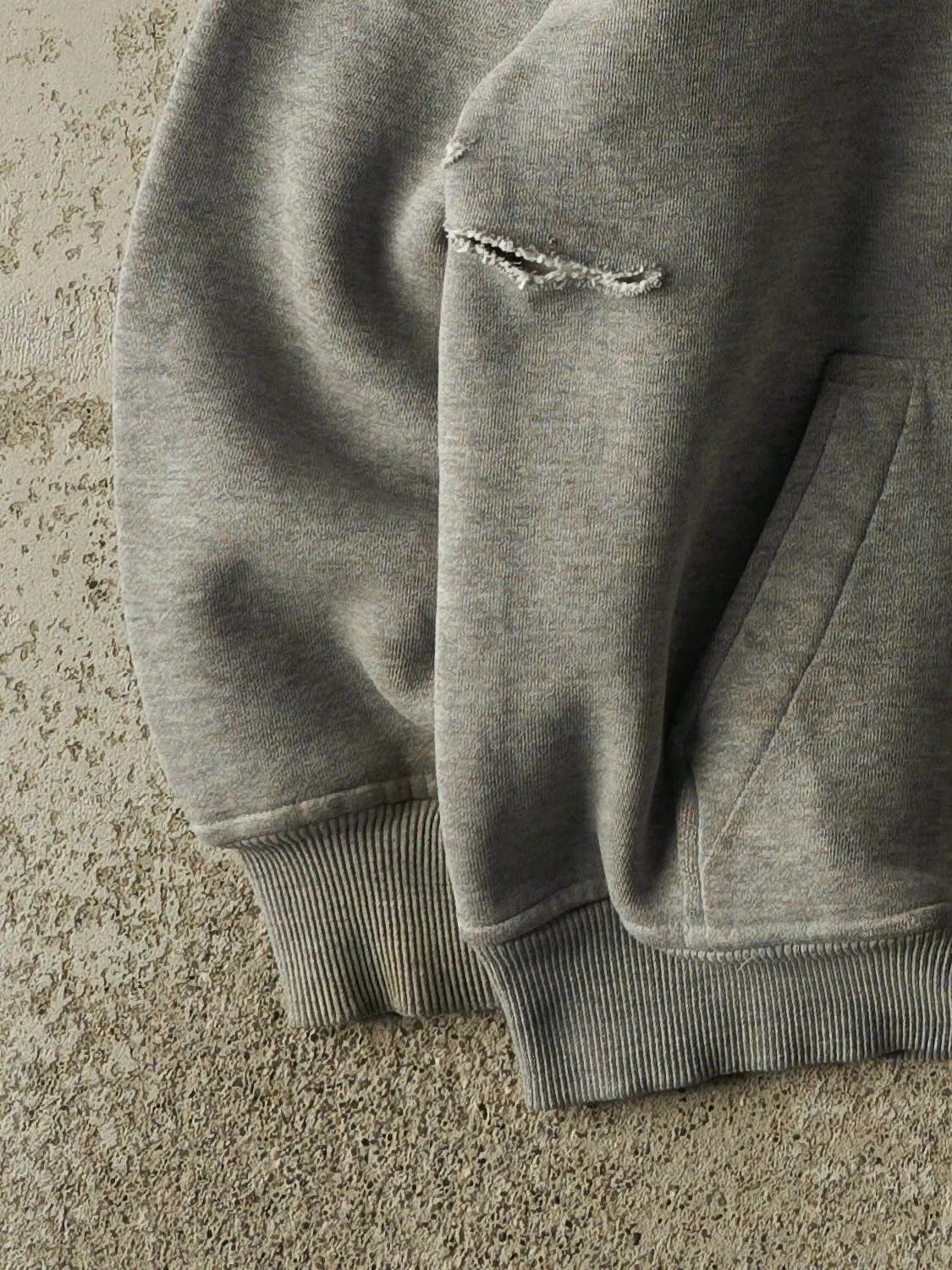 Vintage 90s Grey R Graphic Hoodie (XS/S) sold by Rebalance Vintage product image thumbnail 4