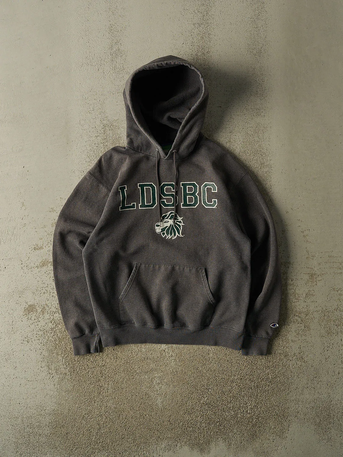 Vintage Y2K Charcoal Grey LDSBC Hoodie (S/M) sold by Rebalance Vintage