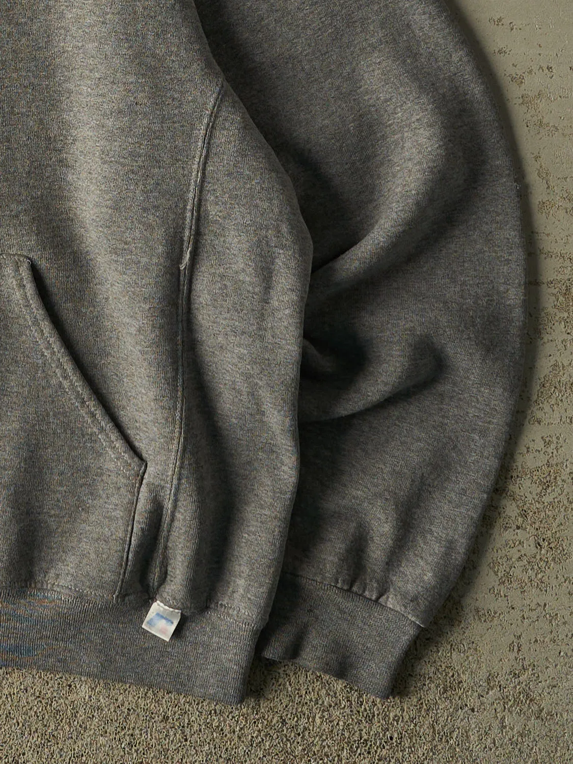 Vintage Y2K Grey Russell Athletic Embroidered Hoodie (L) sold by Rebalance Vintage product image thumbnail 3