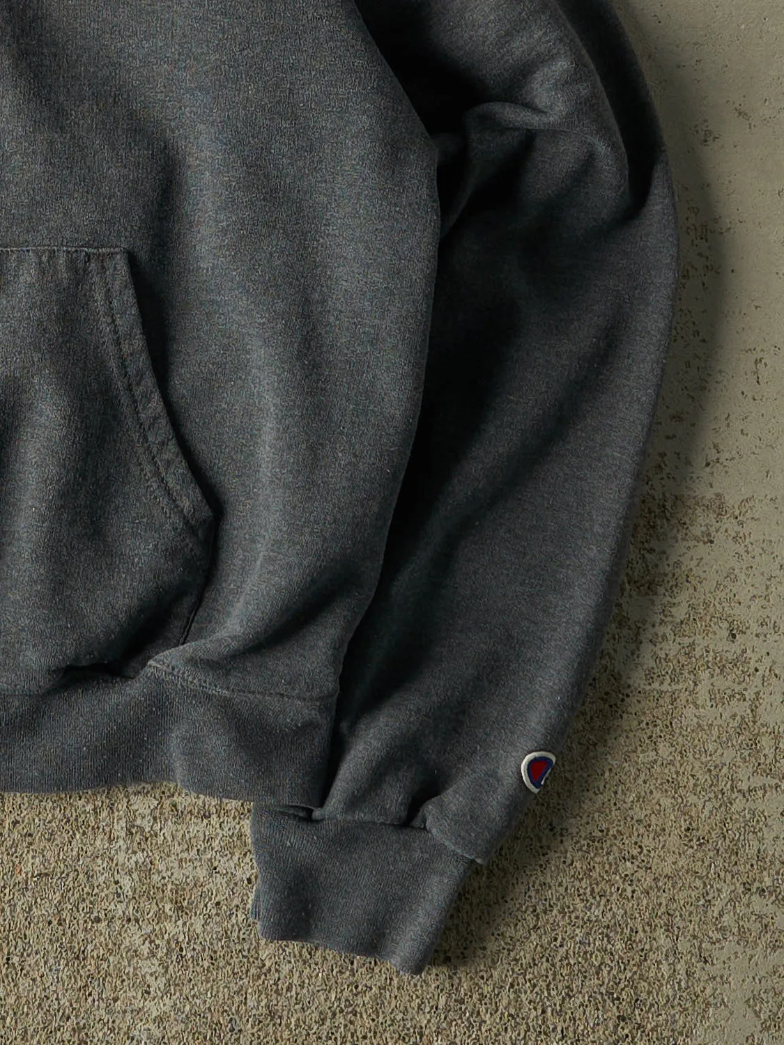 Vintage 90s Charcoal Grey BYU Cougars Champion Hoodie (XXS/XS) sold by Rebalance Vintage product image thumbnail 3