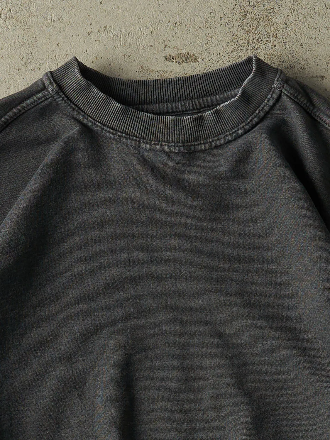 Vintage 90s Charcoal Grey Russell Athletic Blank Crewneck (L) sold by Rebalance Vintage product image thumbnail 2